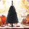 Costway 3ft. Unlit Matte Black Artificial Christmas Tree